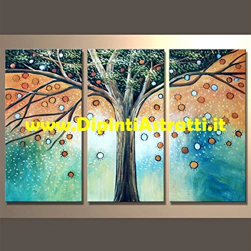 Dipinti Astratti PAINTINGS ABSTRACT MODERN HAND PAINTED, Multicoloured, 80 x 120 cm