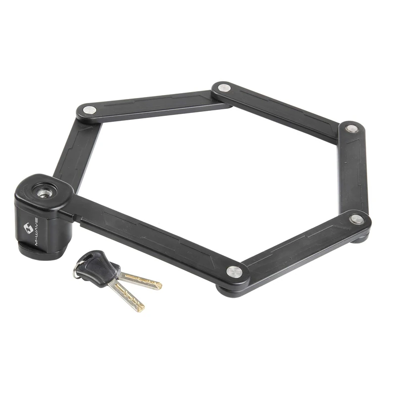 M-Wave Unisex Adult F 875/6 Folding Lock Set - Black, 875 mm