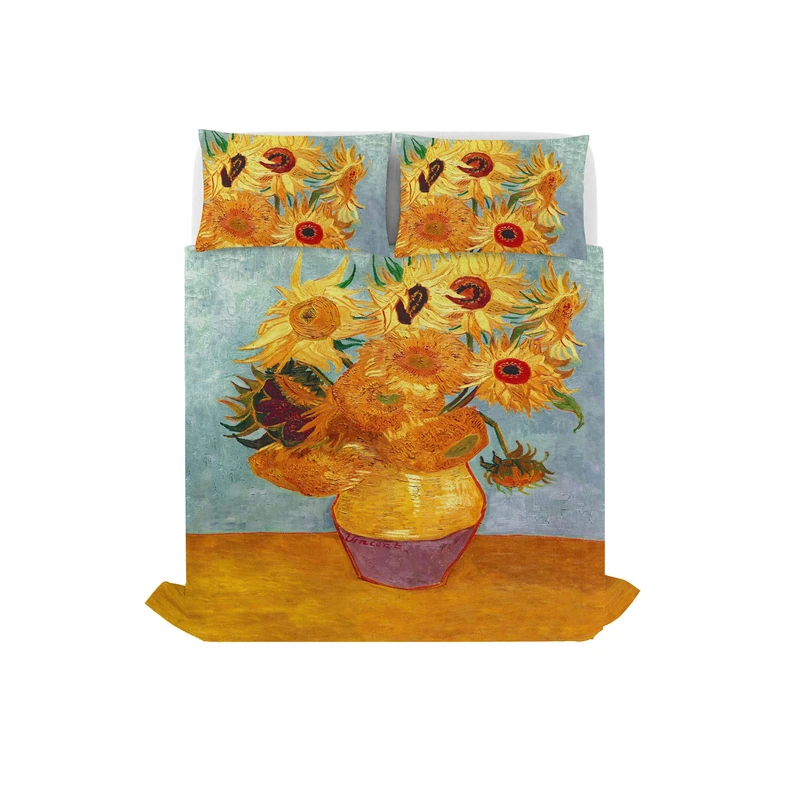 Sogni d'autore Bed linen set (flat sheet 255x300cm + 2 pillowcases 52x82cm with internal flap), SD49