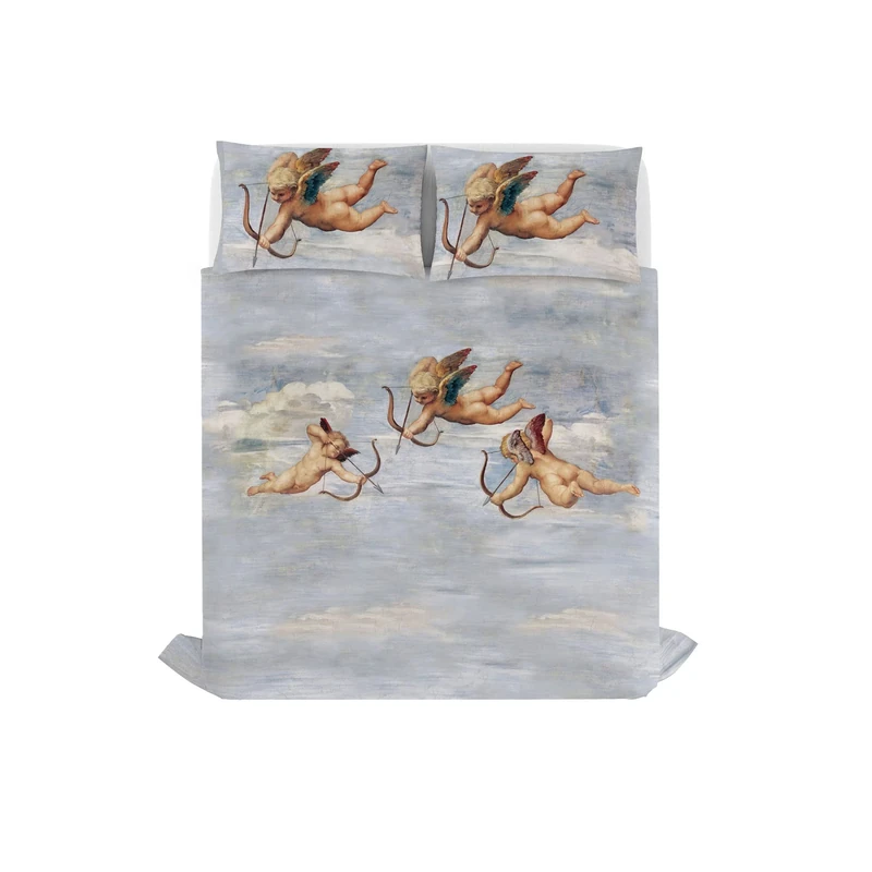 Italian Bed Linen Sogni d'autore Bed linen set (flat sheet 255x300cm + 2 pillowcases 52x82cm with internal flap), SD60, Cotton, DOUBLE