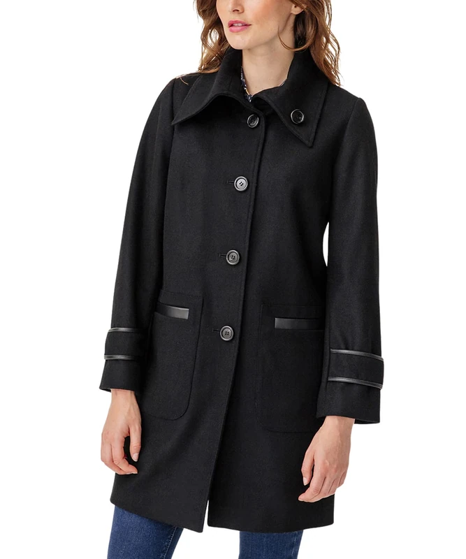 Damart Women's Manteau Doublure Thermolactyl Coat, Black (Noir 17010), 8 (Manufacturer Size: 36)