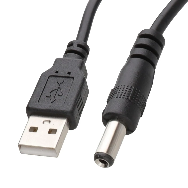 kenable USB to DC Power Cable -USB 2.0 for 2.1mm x 5.5mm 5v 2A 2000mA 2m
