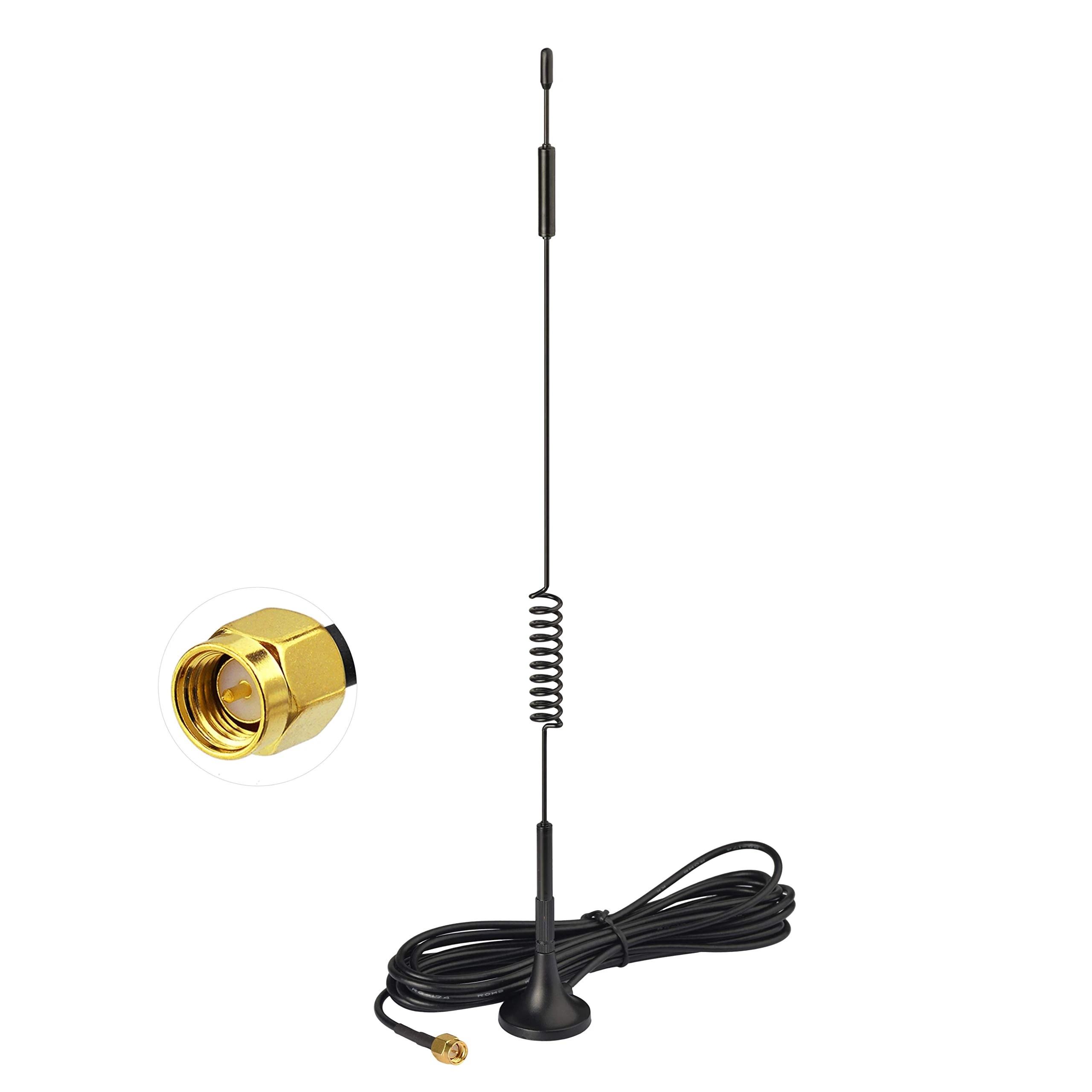 Bingfu 4G LTE Antenna SMA 7dBi Magnetic Base Aerial with 3m Extension Cable for EE, O2, Vodafone, Three, Huawei, Netgear 4G LTE Router Gateway Modem Hotspot