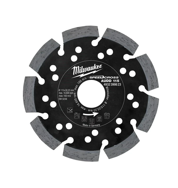 Milwaukee Diamond Cutting Disc Speedcross audd 115 mm - Image 1