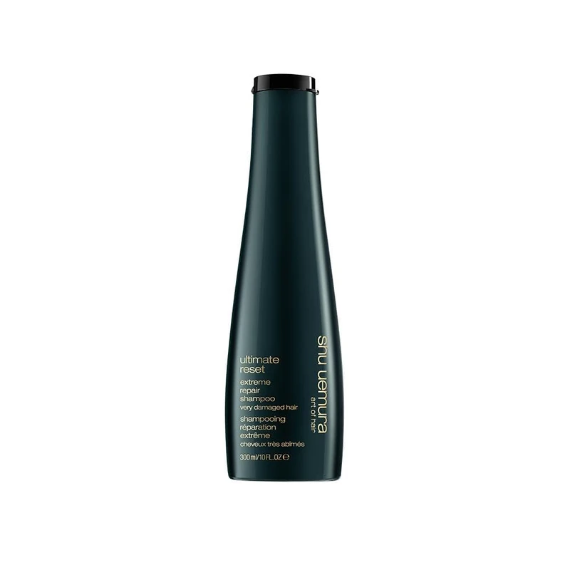 Shu Uemura, Extreme Repair Shampoo Ultimate Reset, Very Damaged Hair, Enriched with Rice Extract, Repairs & Strengthens, 300 ml