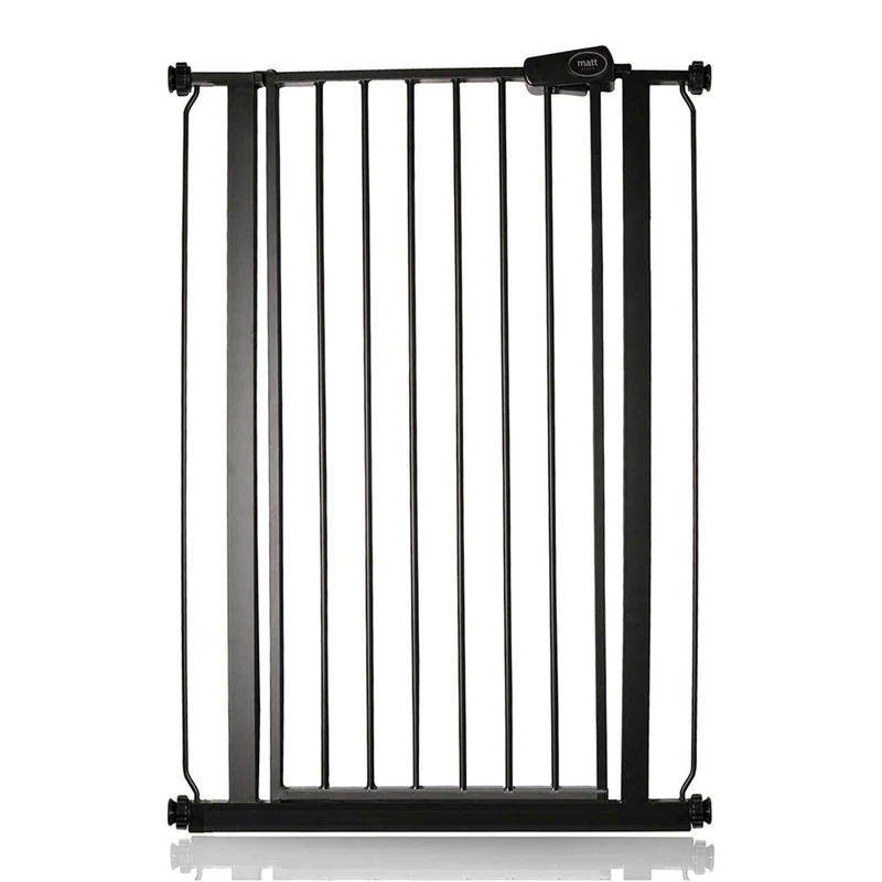 Bettacare Child and Pet Gate, 75cm - 83cm, Matt Black, Extra Tall Gate 104cm in Height, Pressure Fit Stair Gate, Baby Gate and Suitable for Dog Gate or Pet Barrier, Easy Installation