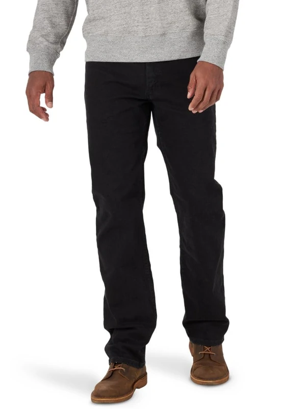 Wrangler Authentics Men's Classic Comfort-Waist Jean, Black, 29W x 30L
