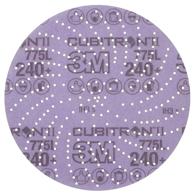 3M Xtract Cubitron II Film Disc 775L, 152 mm, 240+, Clean Sand, 50 Discs per Pack