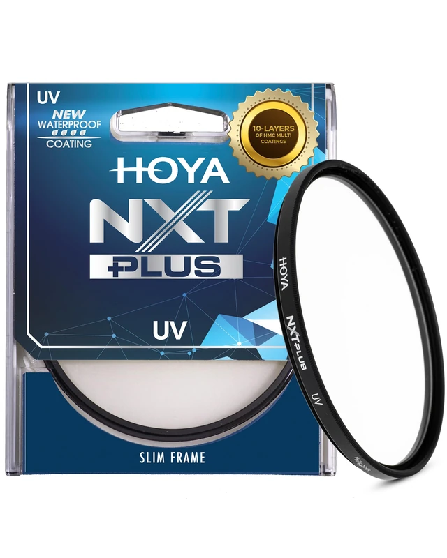 Hoya NXT Plus 77mm UV Filter — Schott B270 Clear Glass with 10-Layer HMC Multi-Coating for 98% Light Transmission, Waterproof Top-Coat, Aluminum Frame - Camera Lens Filter for Sharp, Clear Images