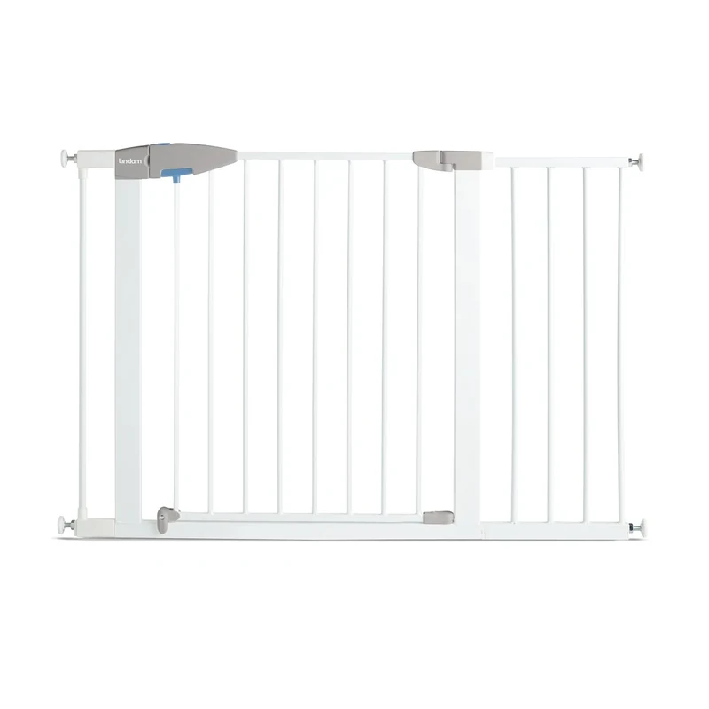 Munchkin Lindam Sure Shut Porte Toddler & Baby Safety Gate, Pressure Fit for Stairs & Doorways, Easy Install No-Screws Child Gate, 110-117cm, White