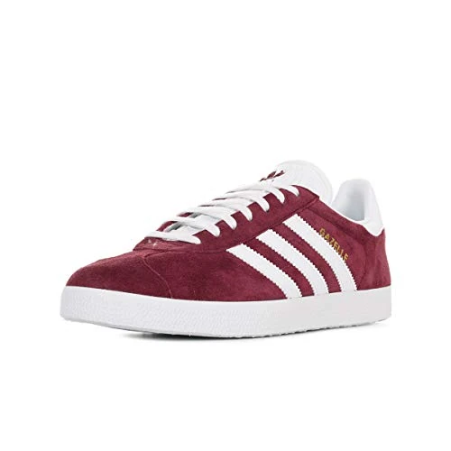adidas Men's Gazelle Sneaker, Red Collegiate Burgundy Ftwr White Gold Met Collegiate Burgundy Ftwr White Gold Met, 5 UK - Image 1
