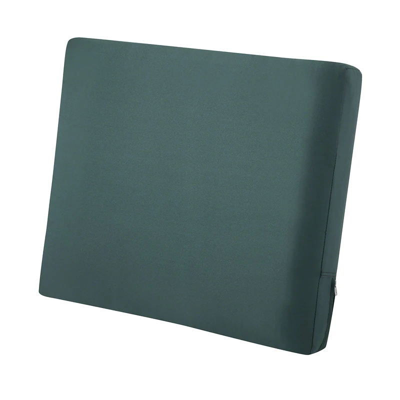 Classic Accessories Ravenna Water-Resistant 21 x 20 x 4 Inch Patio Back Cushion, Mallard Green, Outdoor Loveseat Cushions