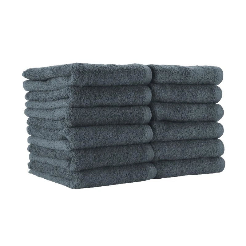 Arkwright Bleach Safe Salon Towels Pack of 12 (16 x 27 inch, Charcoal)