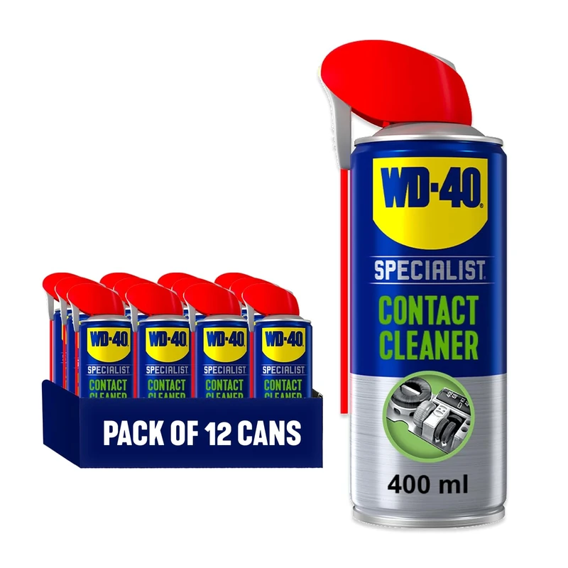 WD-40 Specialist Contact Cleaner Spray (12x 400ml) - Precision Electronic Cleaning Solution for Switches, Relays & Connectors - Image 1