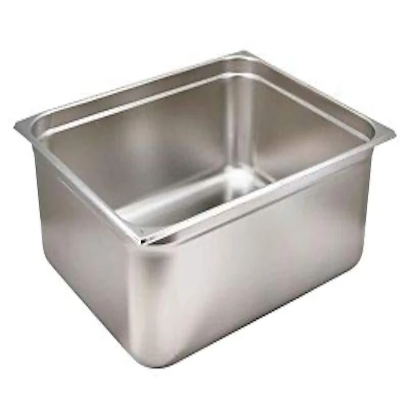 Genware GN21-200 Stainless Steel Gastronorm Pan 2/1, 200 mm Deep