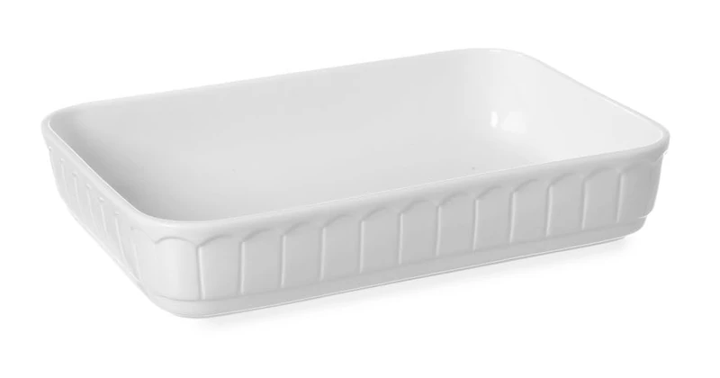 HENDI 786383 Rustica oven dish rectangular, 375 x 260 x (H) 75 mm, White