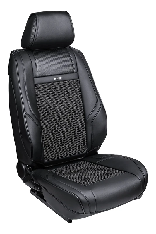 Origen Full Front Seat Cover Model R1 Black with 6 cm Foam. Compatible with Side Airbag. Made in High Quality Materials. Universal and Ergonomic.