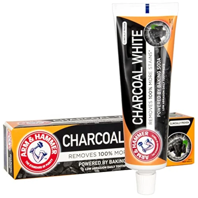 Arm & Hammer Charcoal White Toothpaste - 75ml Clean & Whiter Smile