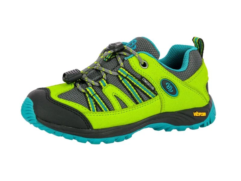 Bruetting Kids' Ohio Low Rise Hiking Shoes (Lemon/Grau/Blue 3 UK
