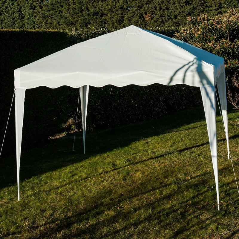 WerkaPro 8912 Folding Tent – 3 x 3 m – Folding Gazebo – White