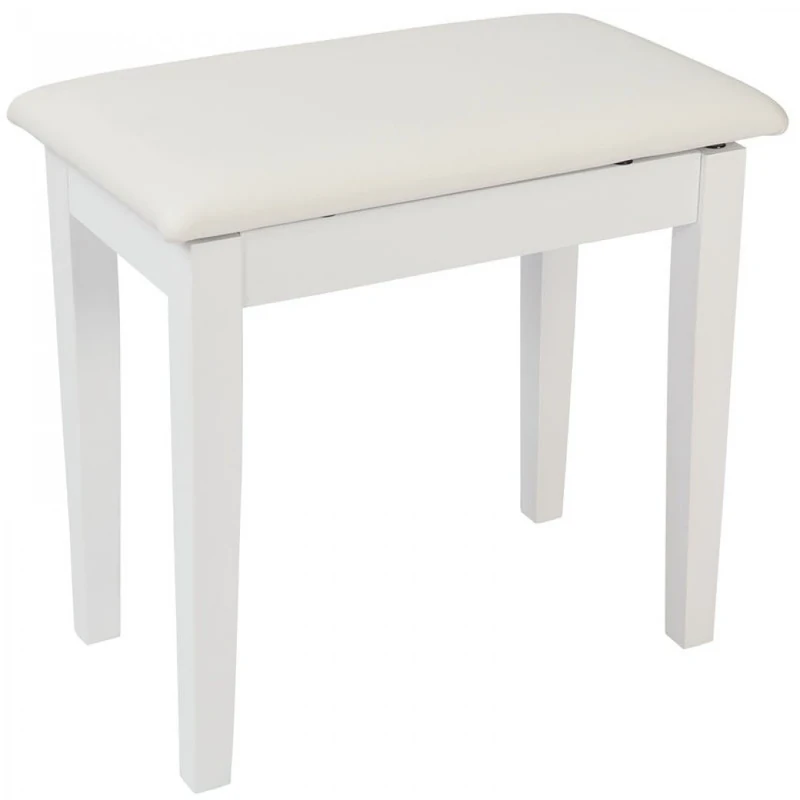 Kinsman Piano Bench with Storage - Satin White