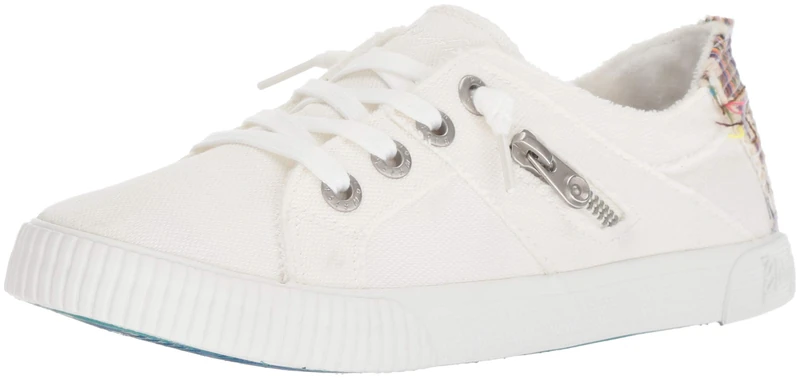 Blowfish Malibu Women's Fruit Sneaker, White Smoked Oz Canvas, 6.5 UK