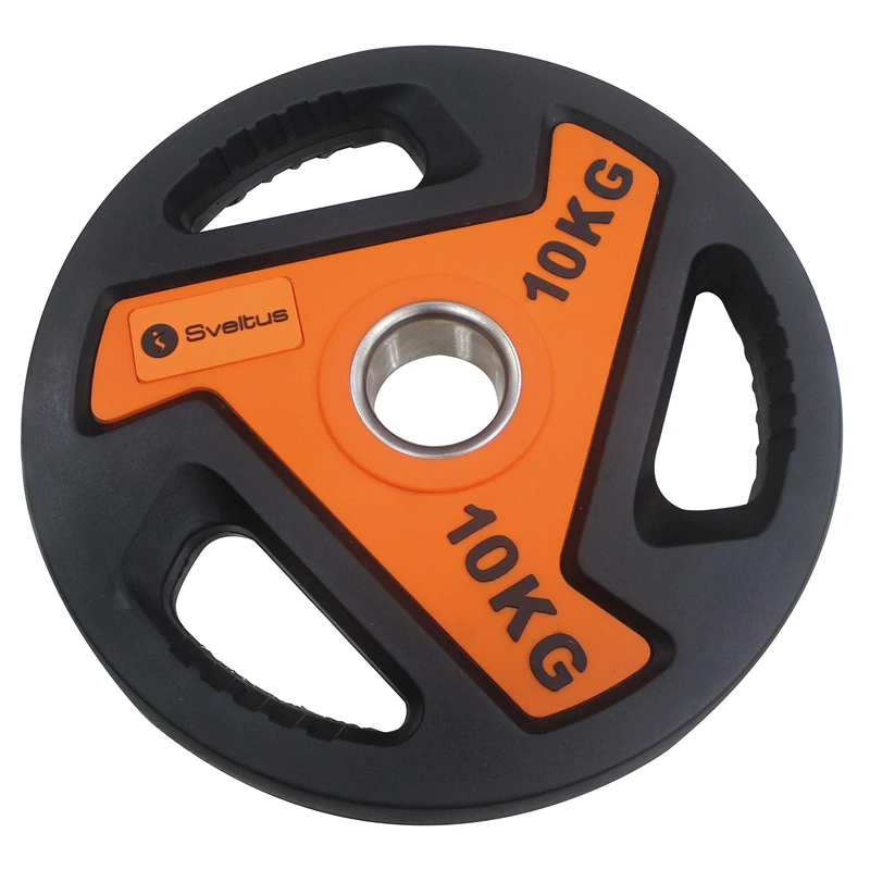 Sveltus 3812 Disc Bar for Unisex, Orange/Black, 10 Kg