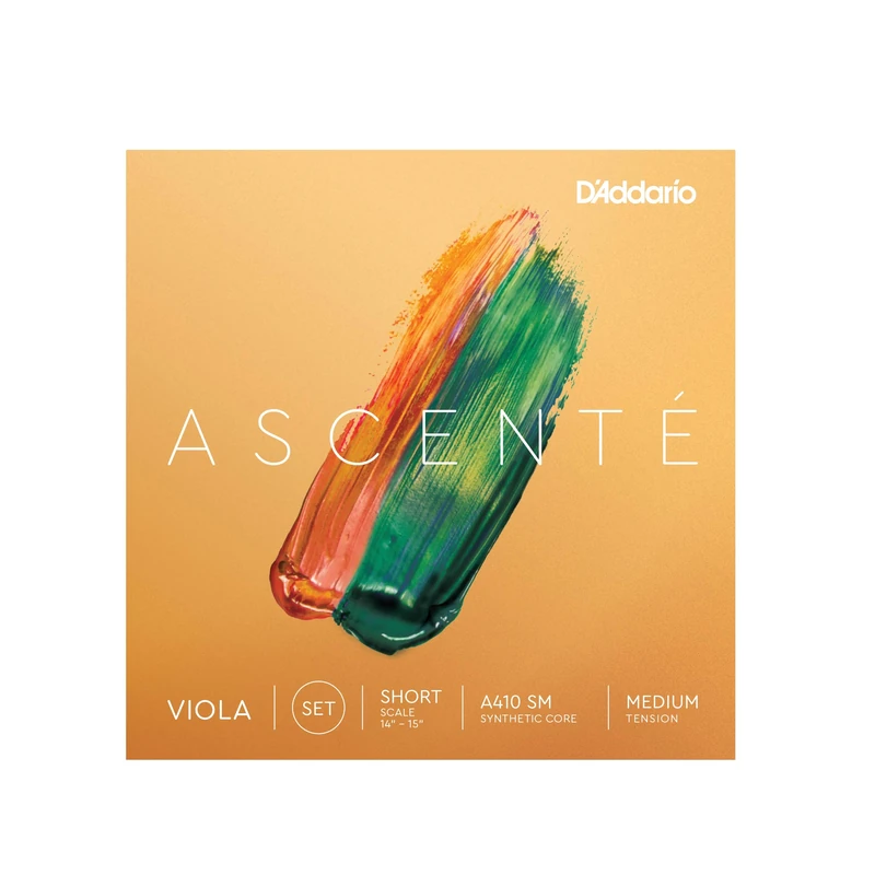 D'Addario Ascenté Viola Strings - A410 SM - Medium Tension - Full Set - Short Scale