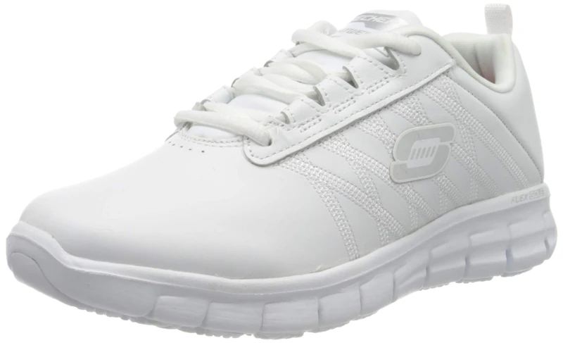 Skechers Women's Sure Track Erath - II White Leather Sneakers