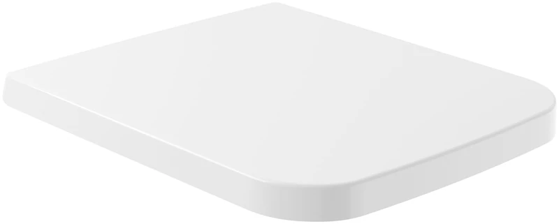 Villeroy & Boch Finion Toilet seat - Toilet seat with Soft-Close Mechanism - Removable, shatterproof Toilet seat Made of duroplast in a Square Shape - Original Spare Part- White Alpine, Glossy