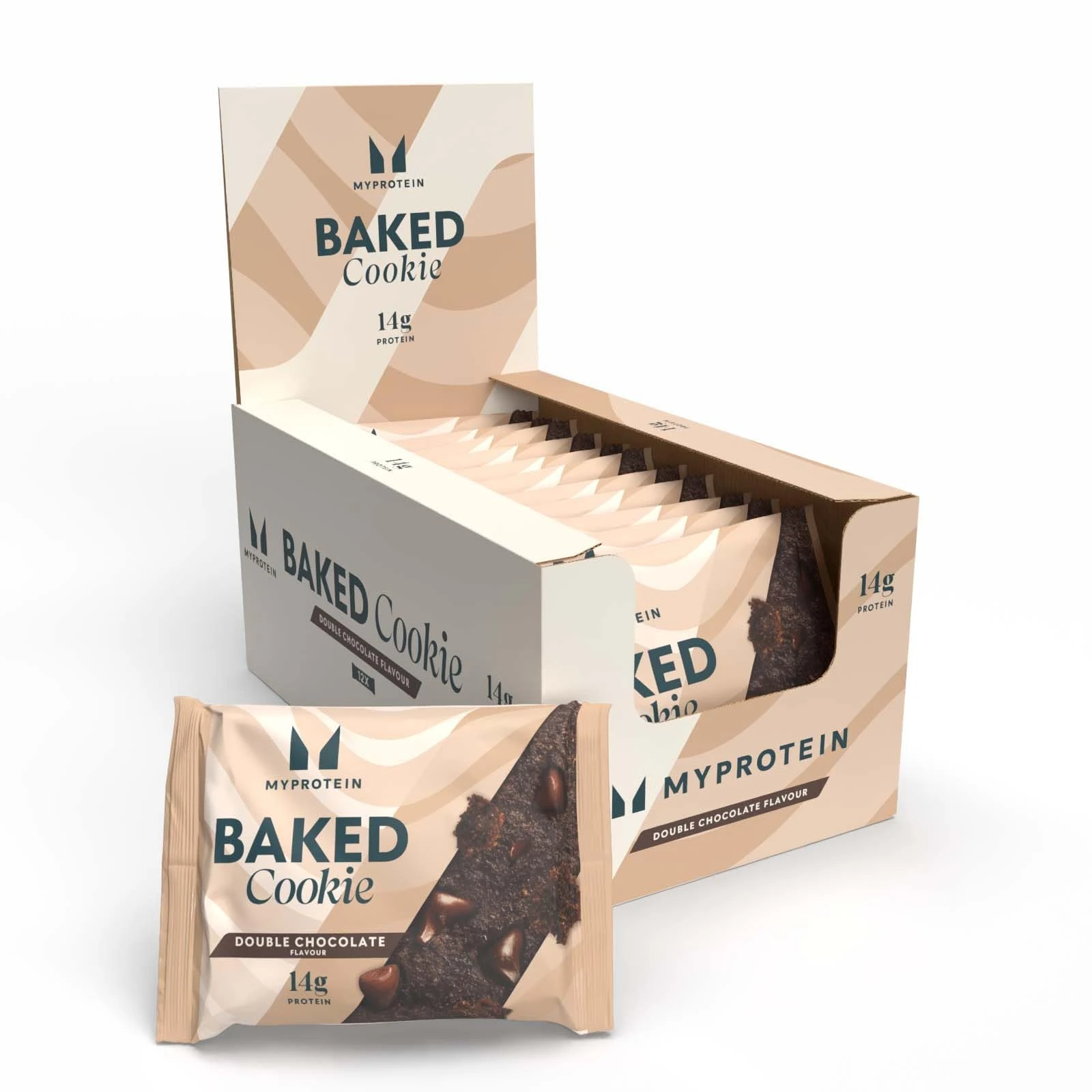 Myprotein Baked Protein Cookie | Chocolate | Vegan Protein Snack with 13g Protein | Baked with Coconut Oil & Dark Chocolate Chunks | Men’s Health Award-Winning | 12 x 75g