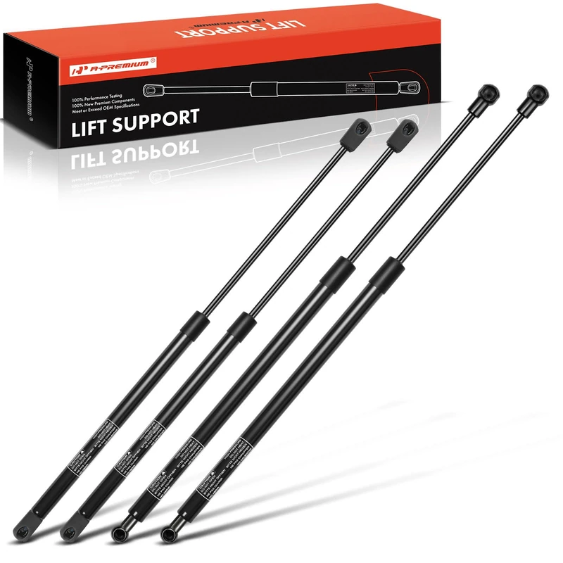 A-Premium Tailgate and Rear Window Lift Supports Shock Struts Gas Spring Replacement for Cadillac Escalade 2007-2013 Chevrolet Tahoe Suburban 1500 2500 GMC Yukon 6156 6157 4-PC Set