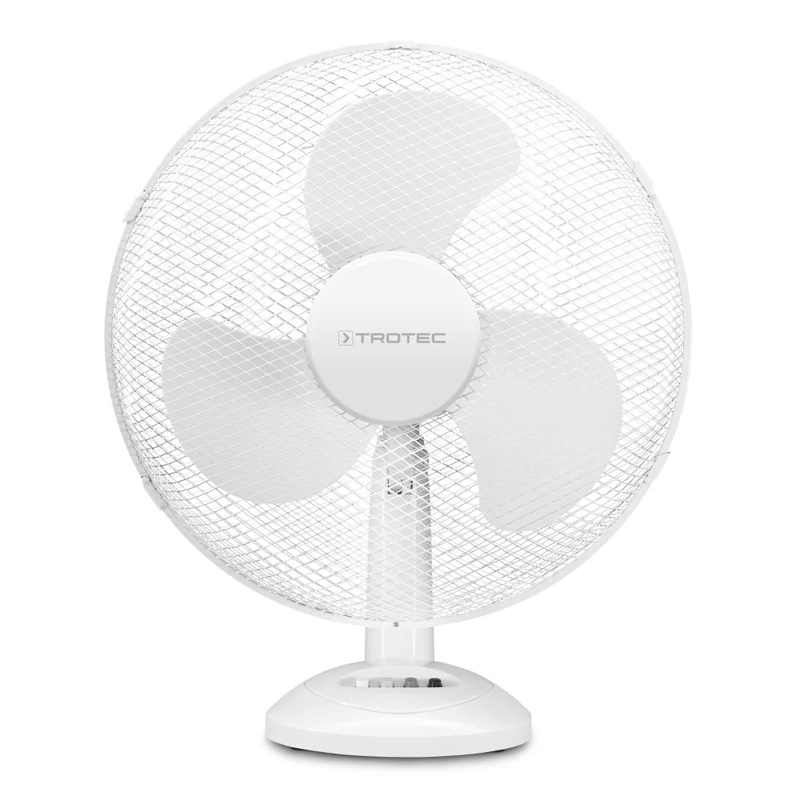 TROTEC - TVE 14 Table fan, 90° automatic oscillation function can be switched off if needed, 3-speed fan, 50 watt power, ultra-quiet operation, diameter of the - Image 1