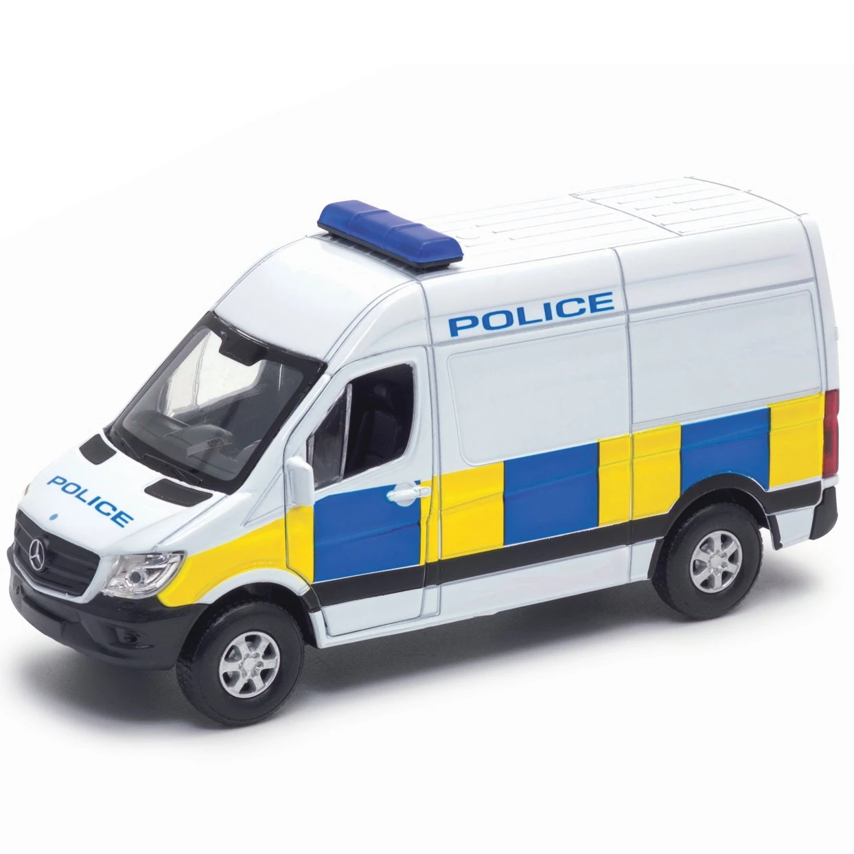 PETERKIN | Police Mercedes Benz Sprinter Toy Vehicle | Diecast Pull Back & Go Van with Police Livery | Diecast Vehicles | Ages 3+