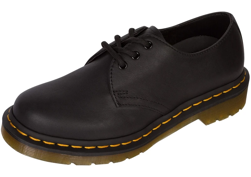 Dr. Martens Men's 1461 Oxford, Black (Black Virginia 001), 4 UK
