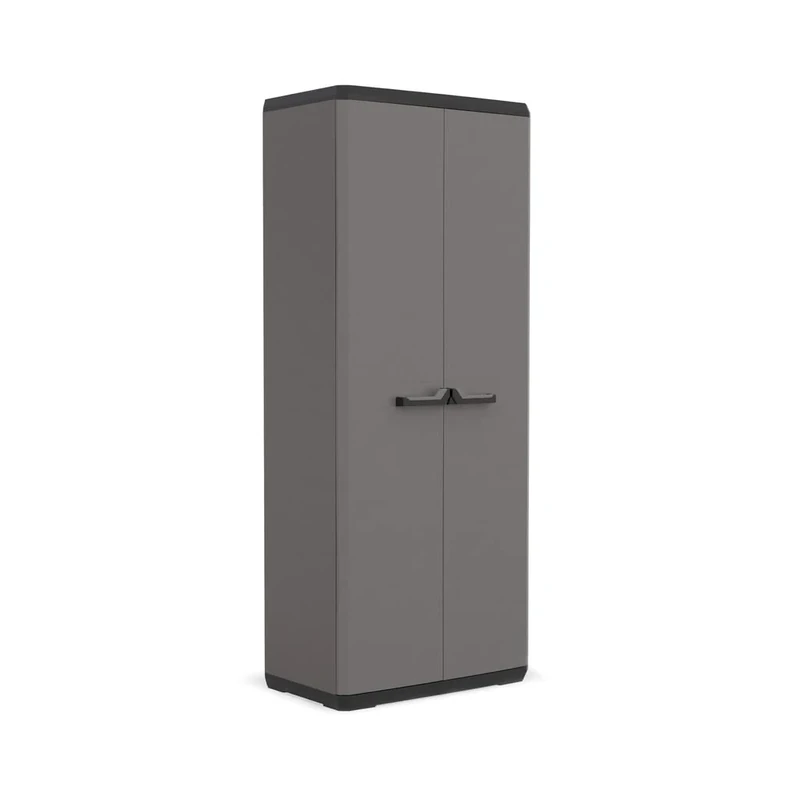 KIS Wardrobe Utility Piu BK/GLR, Grey, 80.5 x 40 x 25.6