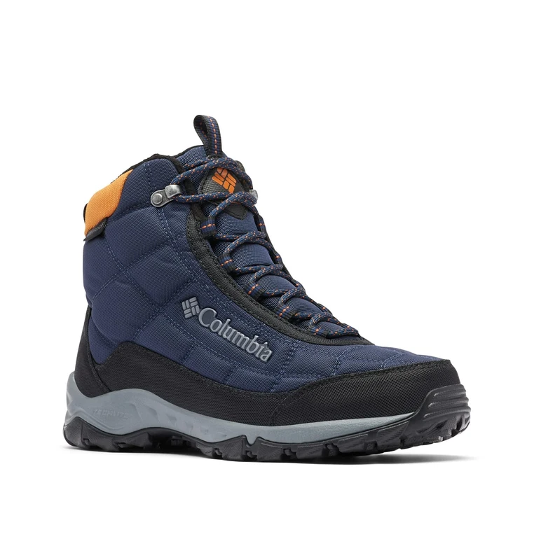 Columbia Men's Firecamp Boot Hiking Shoe, Collegiate Navy Bright Copper, 6 UK