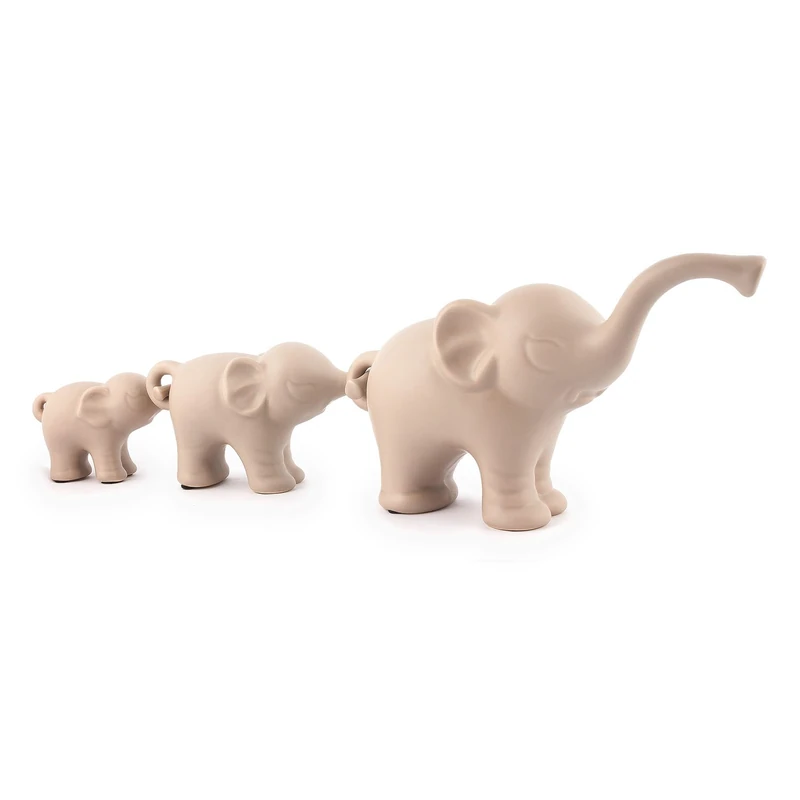pajoma Elephant Trio Family I Porcelain L 26.5 x W 8.5 x H 15 cm