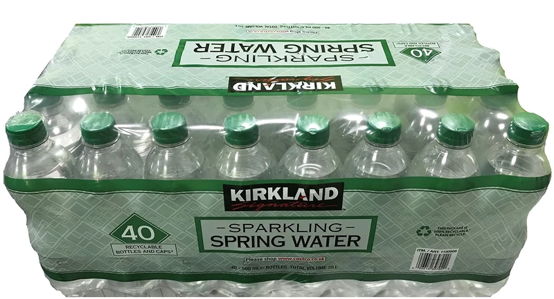 Kirkland Signature Sparkling Spring Water 500ml 40 Bottles
