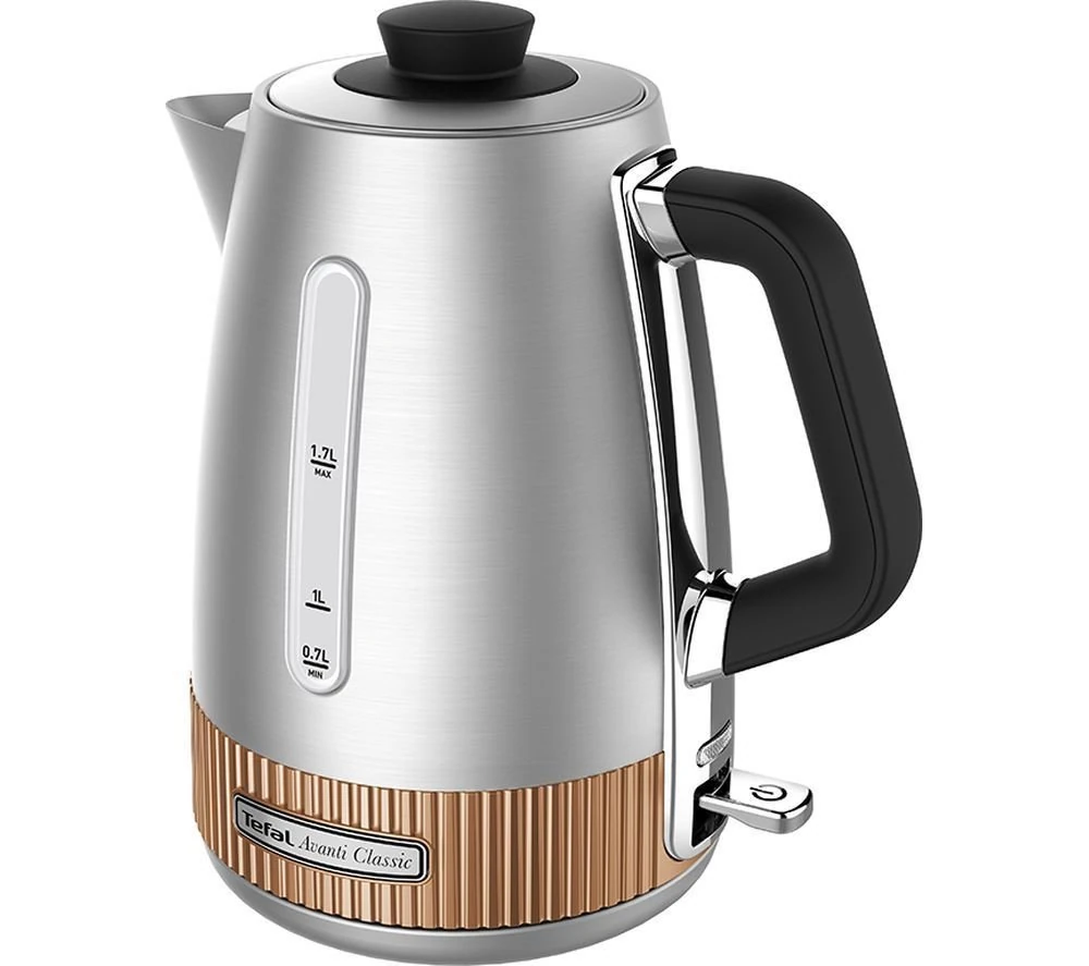 TEFAL Avanti Classic KI290F40 Traditional Kettle Silver & Copper