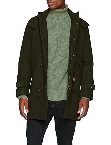 Scalpers Men's Hudson Parka Paño Vest, Green (Khaki), XXL - Image 1