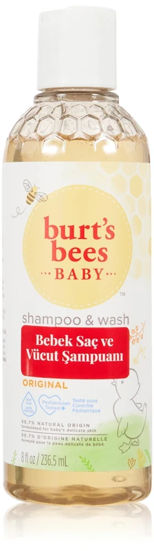 Burt’s Bees Baby Shampoo & Body Wash, Gentle Baby Wash For Daily Care, Tear-Free, 3 Pack, 3x236ml