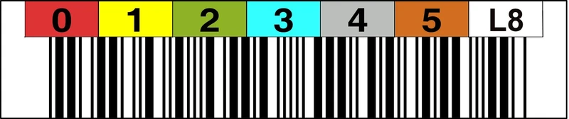 LTO 8 Label Horizontal Number Range 000000-000099