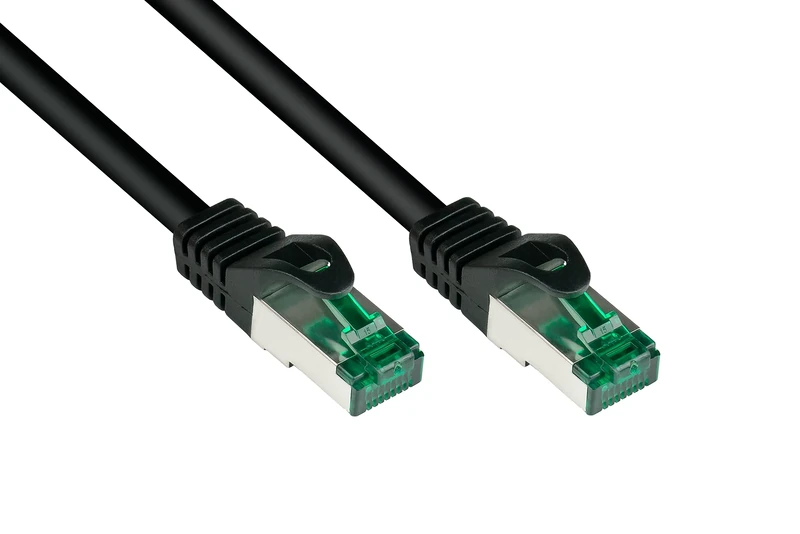 Good Connections 8062 (IP66), for use Indoors H600S RNS Snagless Patch Cable, Cat. 6 A, S/FTP, PiMF, 500MHZ, Copper, 60 m Black