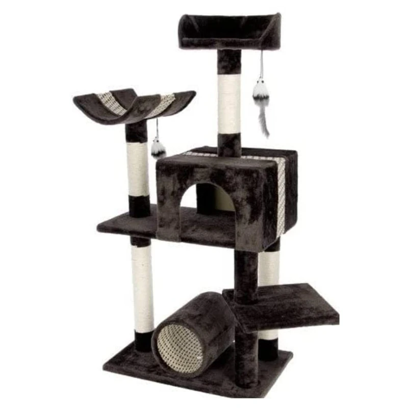 Kerbl Cat Tree, 60 x 36 x 122 cm, Big Brown, Safari