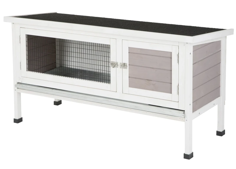 Kerbl Rabbit House 116 x 45 x 62 cm, White/Grey