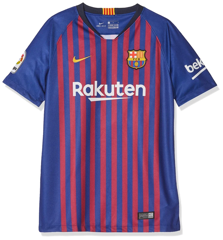 Nike Men FCB Y Nk BRT Stad JSY Ss HM T-Shirt - Deep Royal Blue/University GOL, X-Large