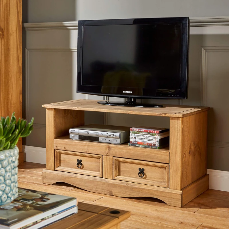 Home Source TV Stand, Pine, 95 x 43 x 51 cm