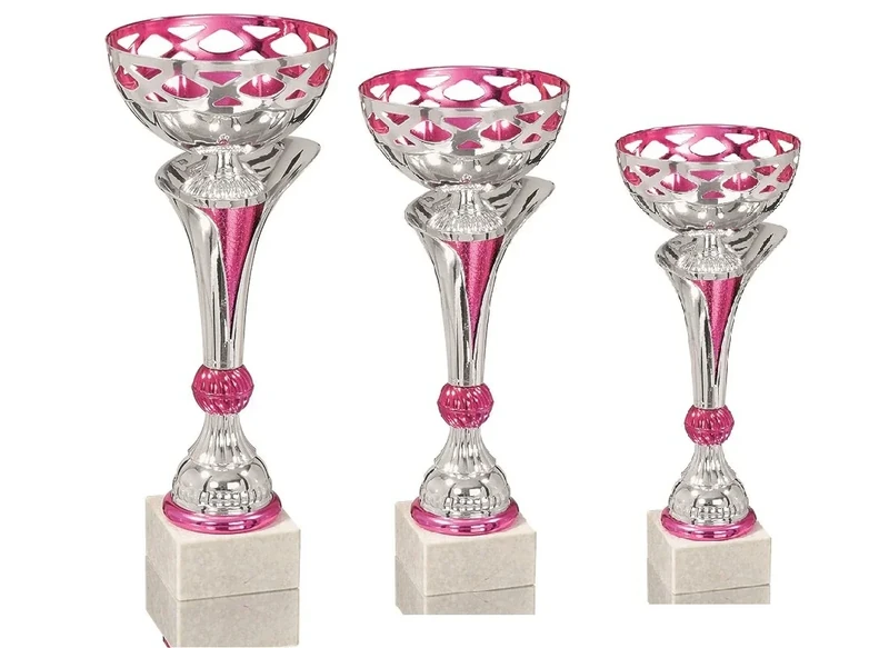 DEPICE Trophy Series Trophy/Trophy, Unisex, TRO-FS-2641, Silver/Pink, 28,31,33cm - Image 1