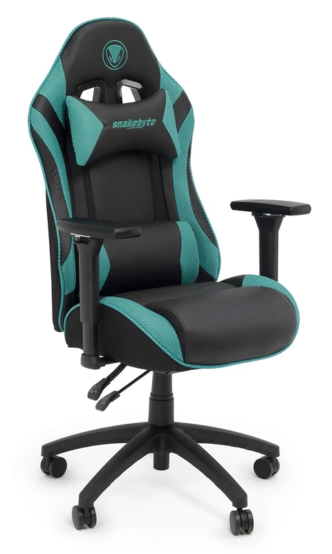snakebyte Universal Gaming Seat, Stuhl, Racing Chair, Ideal for Long Gaming Sessions - Turquoise (PS4)